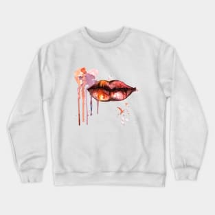 Abstract art lips Crewneck Sweatshirt